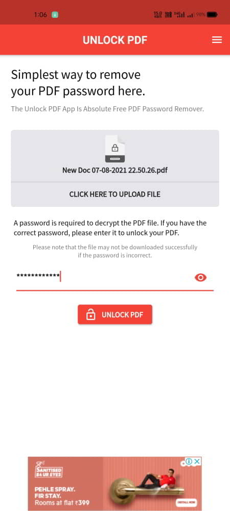 Unlock Pdf Password Remover Pdf Password Remover Android 27 07 2021 13 25 31