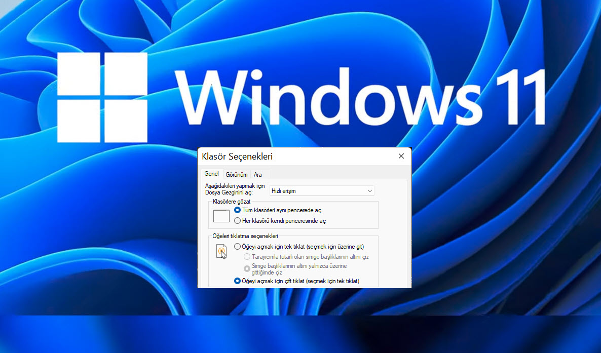 Windows 11 Dosya Gezgini Klasor Secenekleri 7