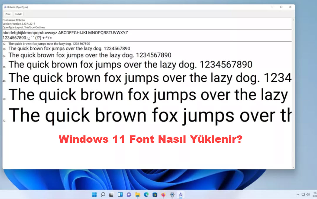 Windows 11 Font Nasil Yuklenir 13