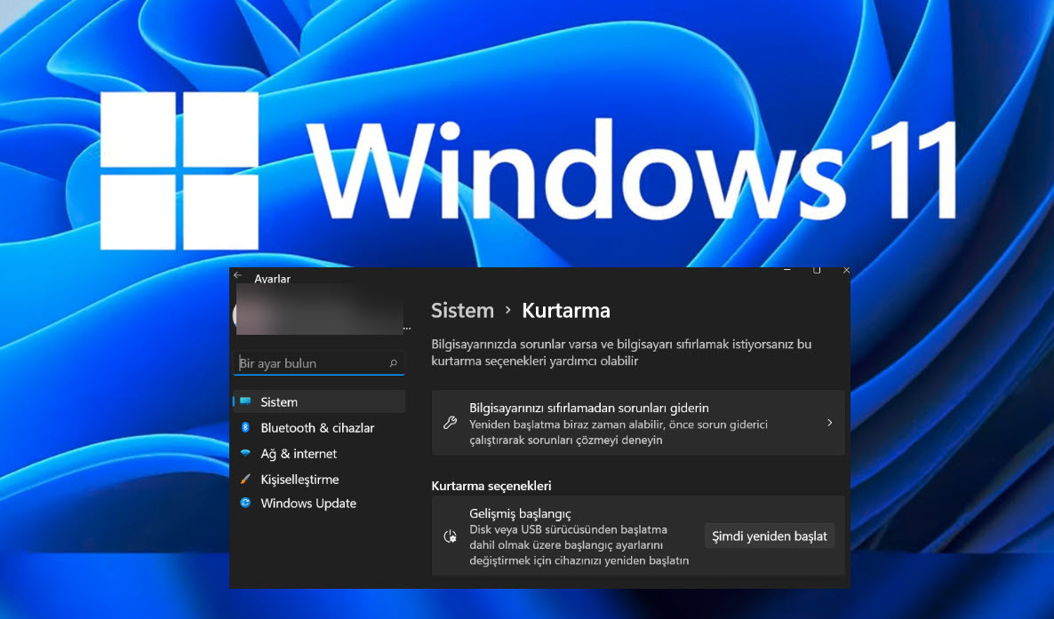 Windows 11 Gelismis Baslangic Secenekleri 3