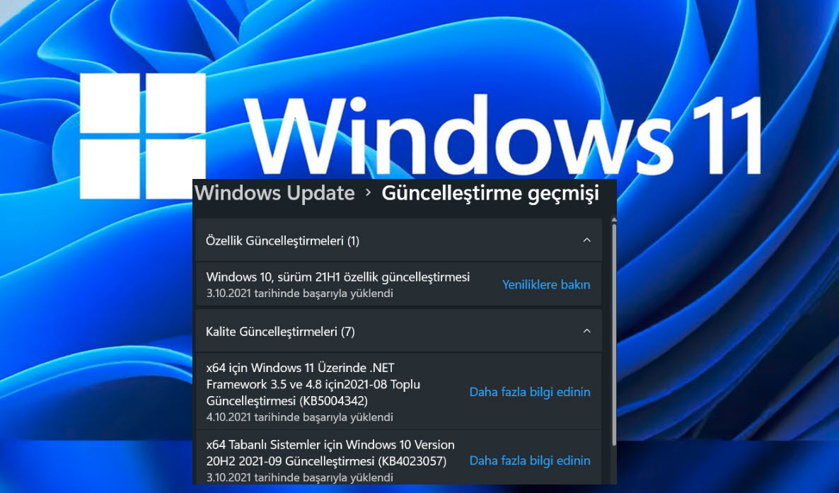 Windows 11 Guncellestirme Gecmisi 13