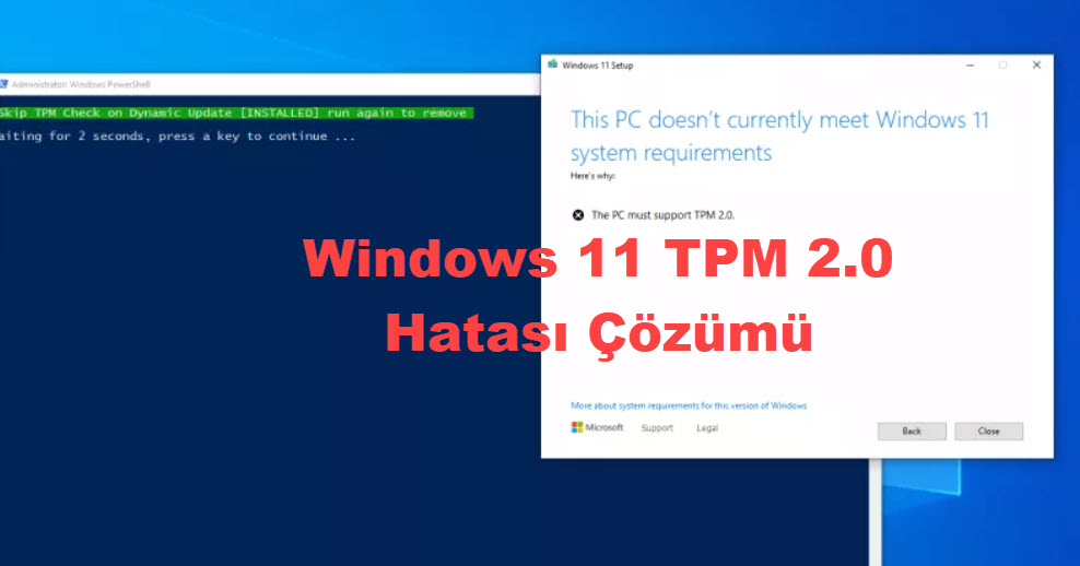Windows 11 Tpm 2.0 Hatasi Cozumu 1