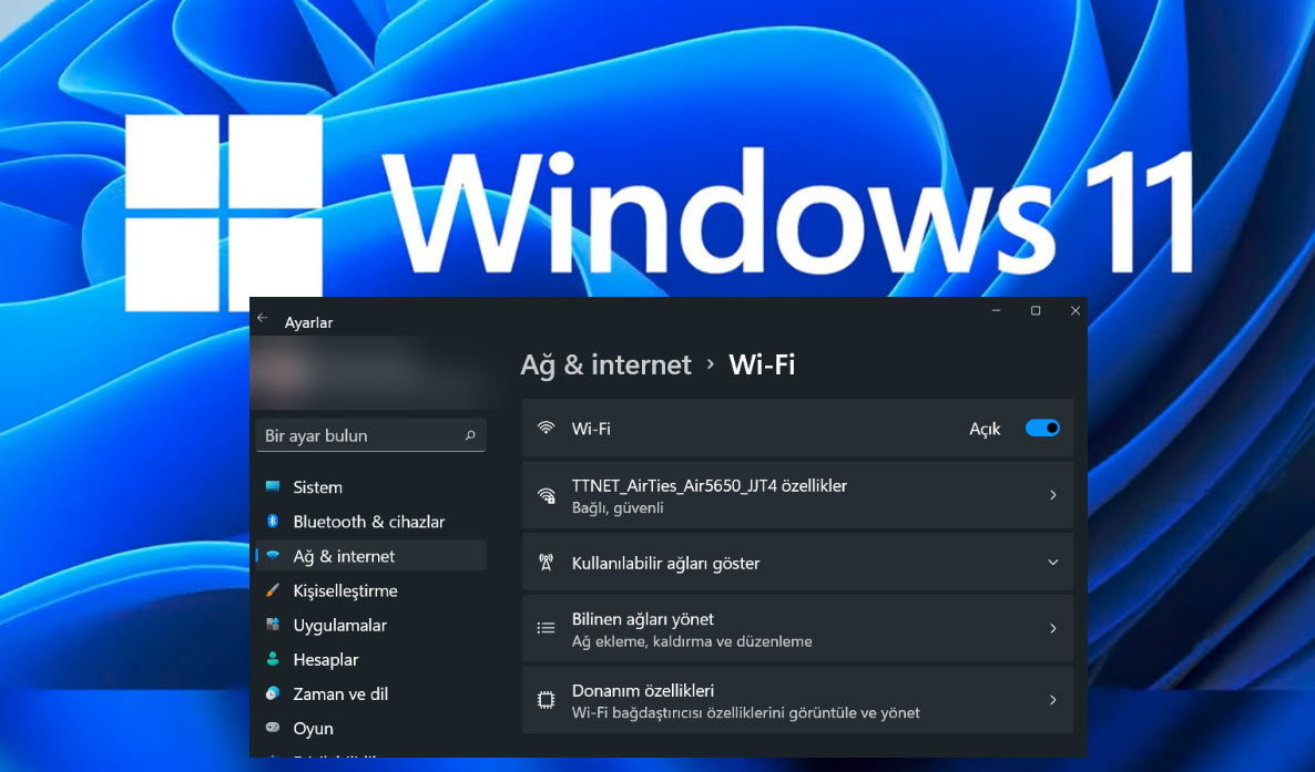 Windows 11 Wifi Interneti Kapatma Nasil Yapilir 1 5