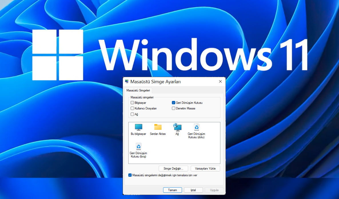 Windows11 Masaustu Simge Ayarlari 13