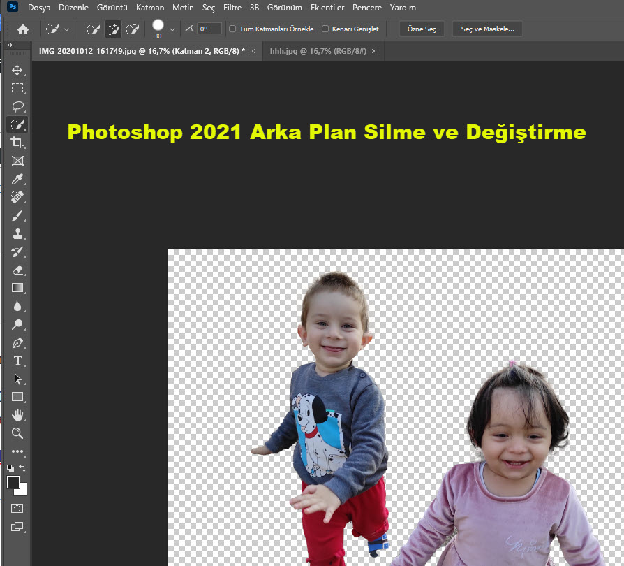 Photoshop 2021 Arka Plan Silme Ve Degistirme 11