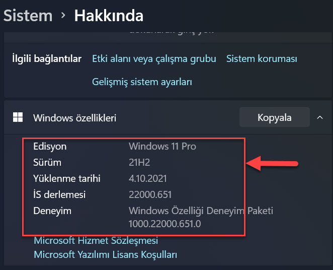 Windows 11 Surumu Nerede Yaziyor 17