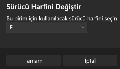 Windows11 Surucu Harfini Degistirme 25