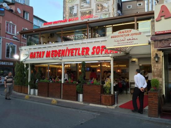 Front of Hatay Medeniyetler - Picture of Hatay Medeniyetler Sofrasi  Aksaray, Istanbul - Tripadvisor