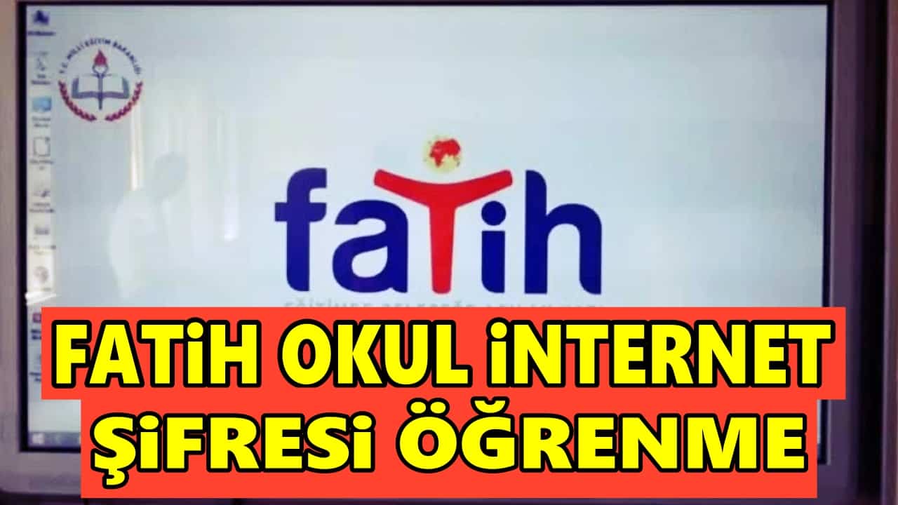 Fatih Wifi Şifresi - 2023 Fatih Şifre - Tokat Gazetesi