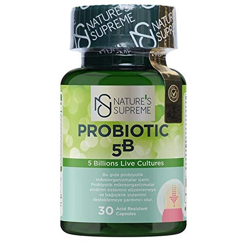 Natures Supreme Probiotic 5B 30 Kapsül : Amazon.com.tr: Sağlık ve Bakım