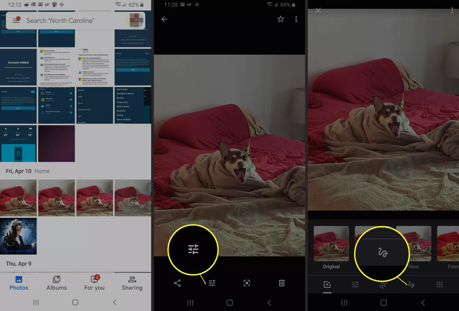 Editing A Photo In Google Photos On Android