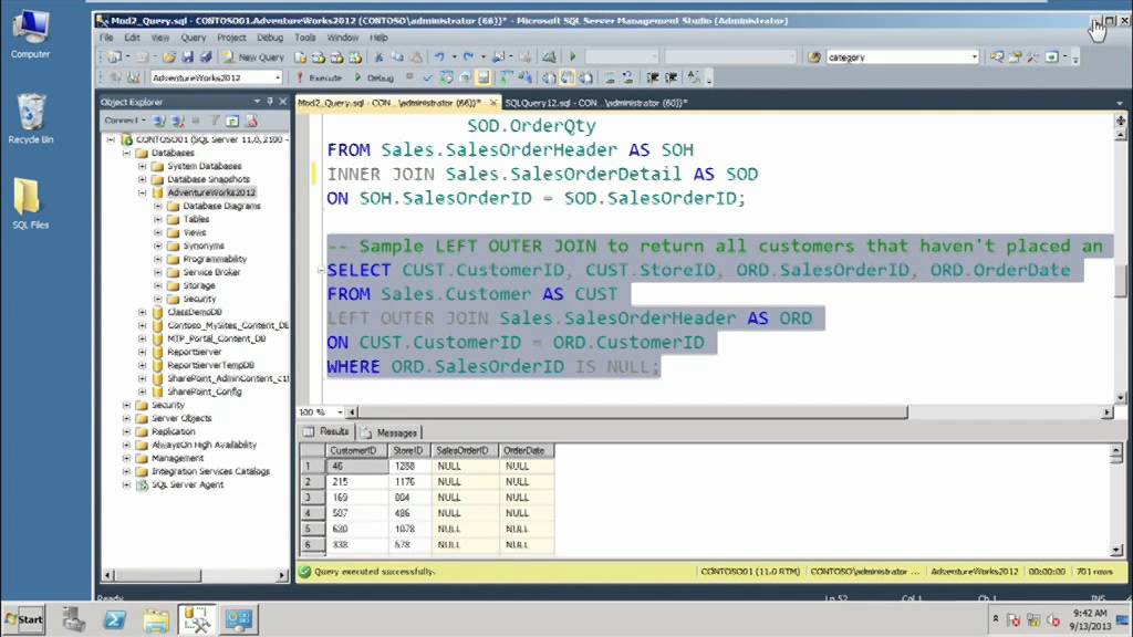 02 - Querying Microsoft SQL Server 2012 - Advanced SELECT Statements -  YouTube