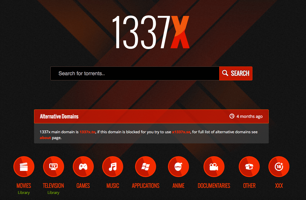 A review of 1337x torrent site