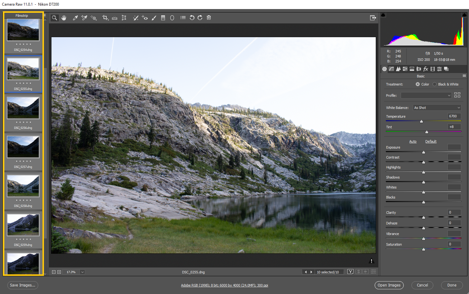 Create panoramas in Adobe Camera Raw