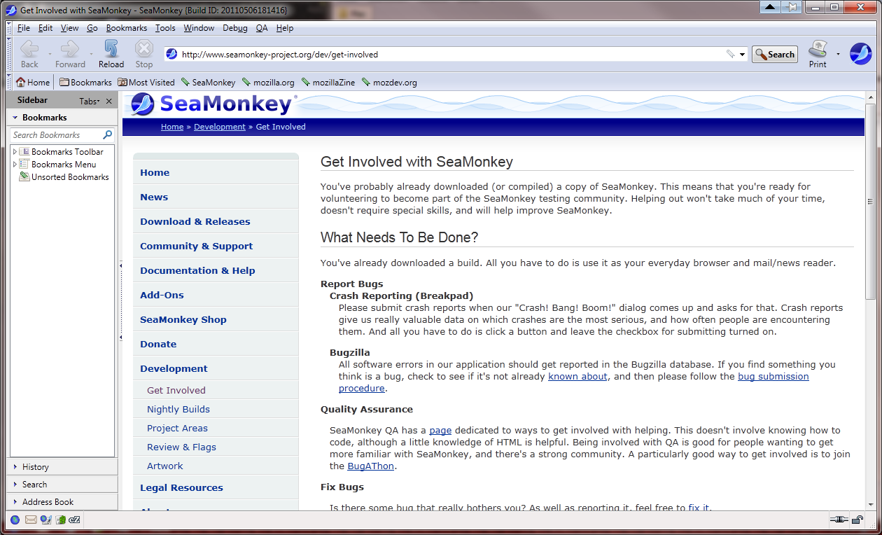 SeaMonkey Screenshots
