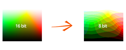 How to change the color depth of an image using reaConverter