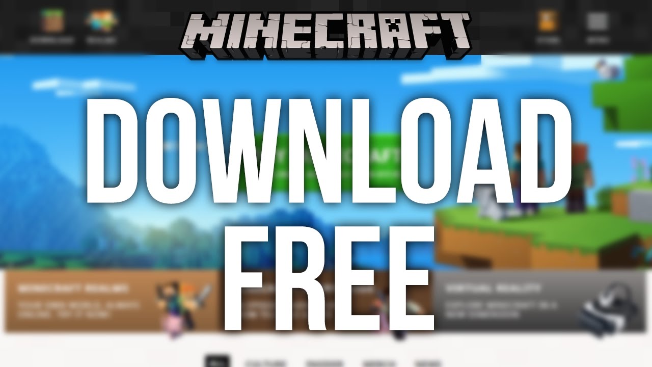 How to Download Minecraft for Free! - YouTube