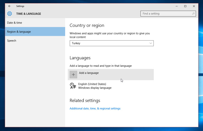 Windows 10 Türkçe Yapma - Yadotek