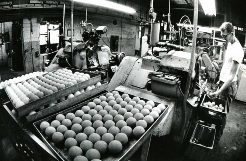 albany billiard ball co production line late1970s albany n… | Flickr