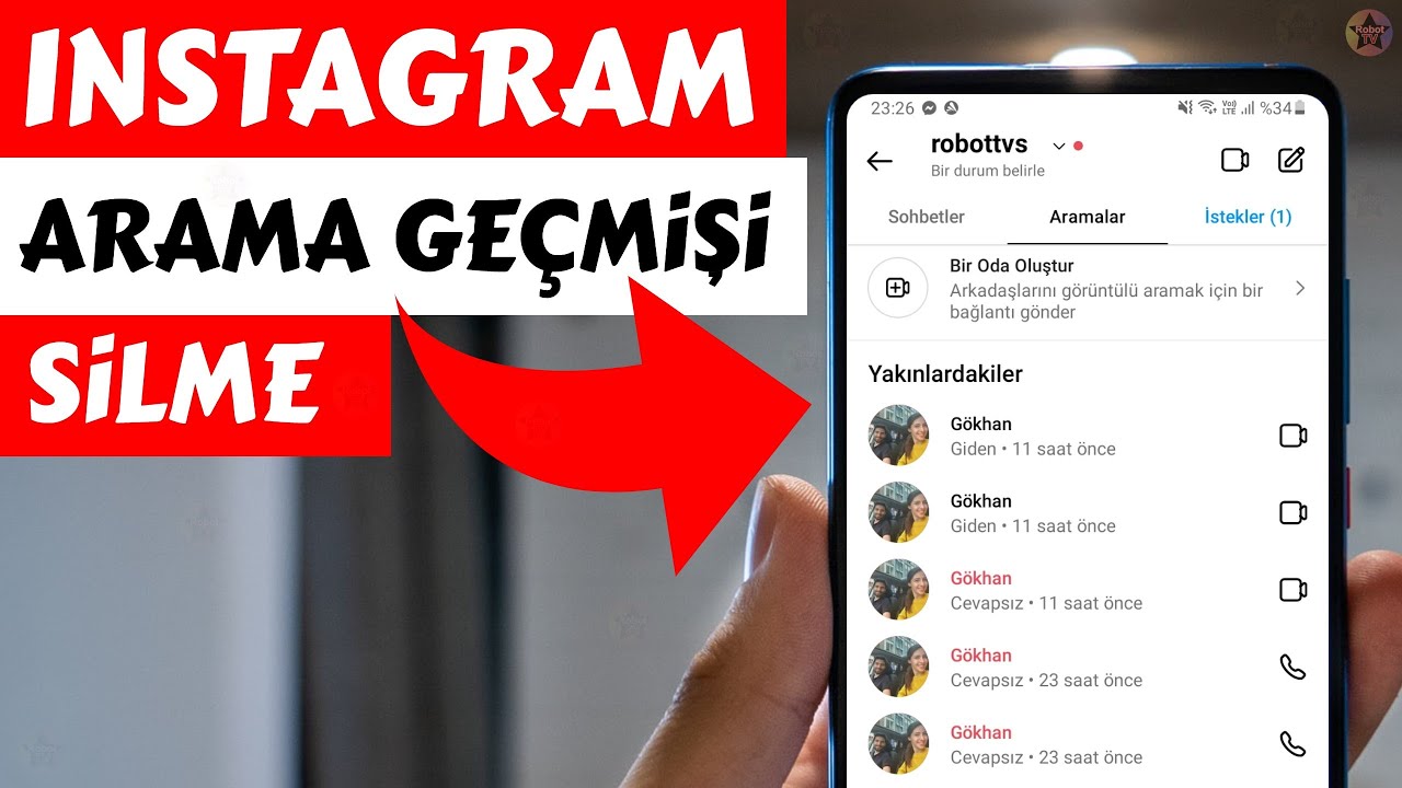 Instagram Sesli Görüntülü Arama Geçmişi Silme %200 Çözüm :) - YouTube