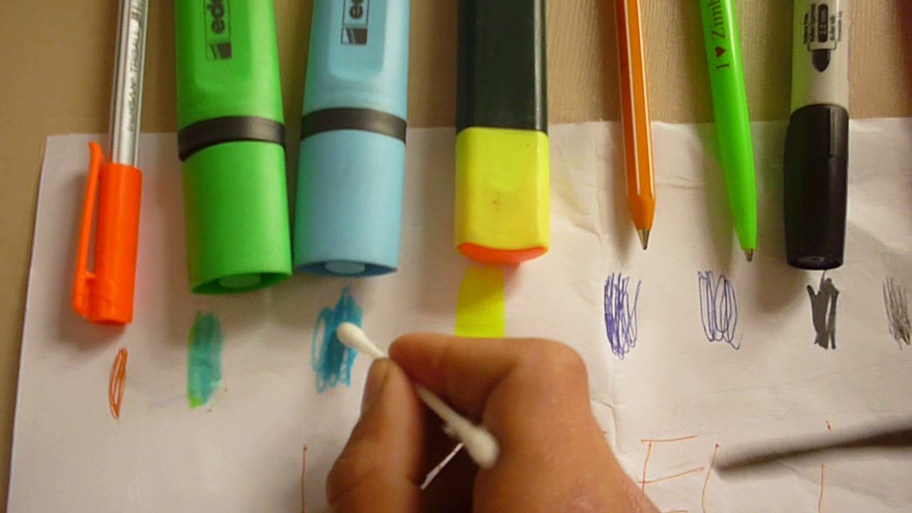 keçeli kalem silme - YouTube