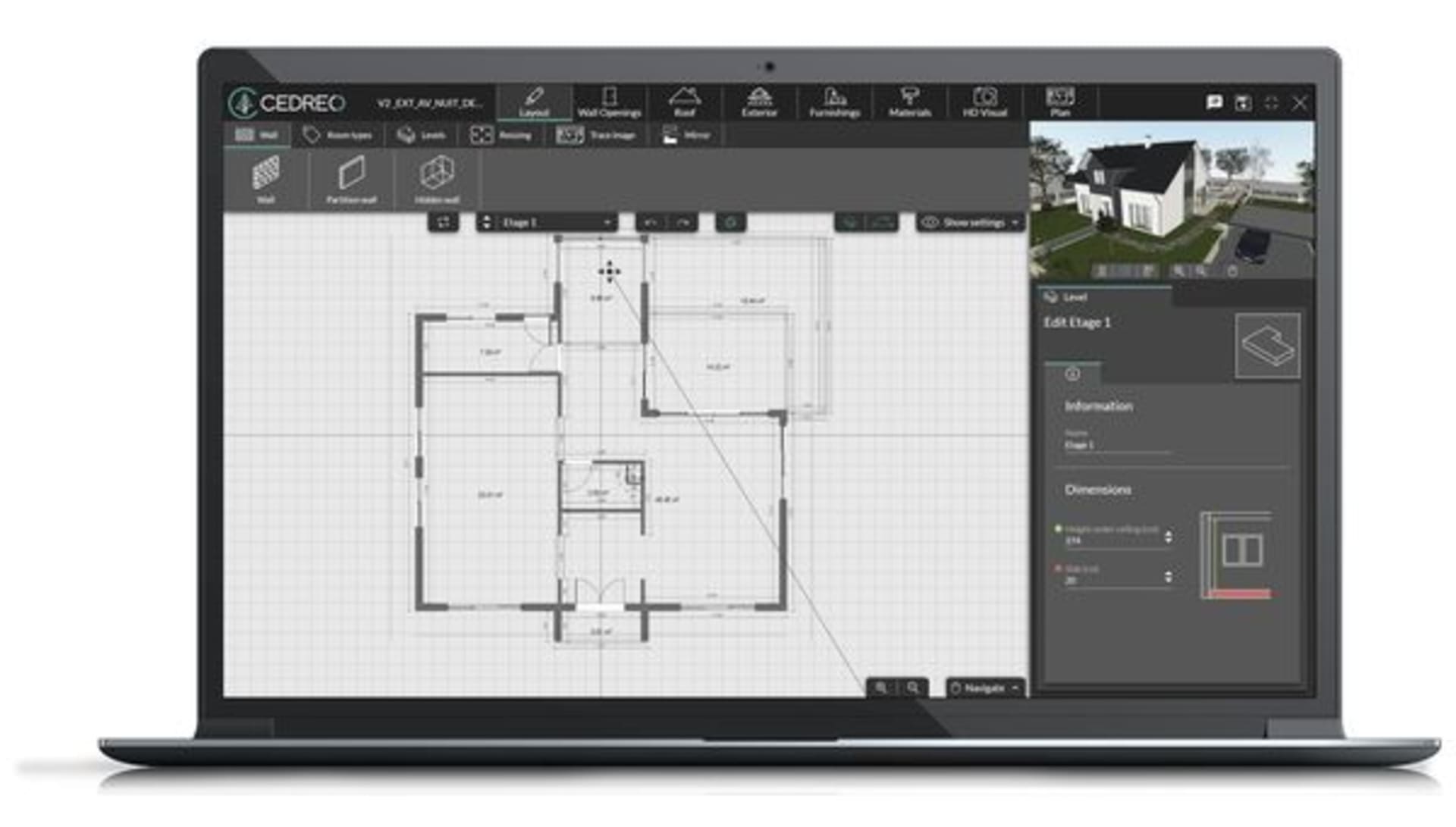 Easy 3D Home Design Software (Interior & Exterior) | Cedreo